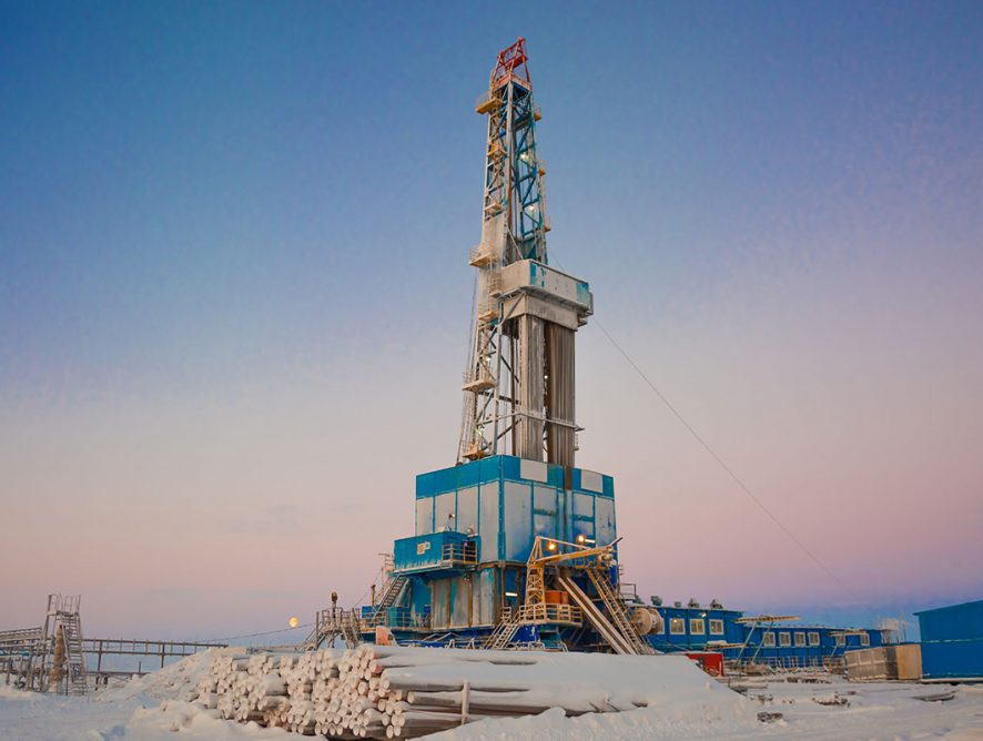 Large deposits of natural gas were found at the Total well.